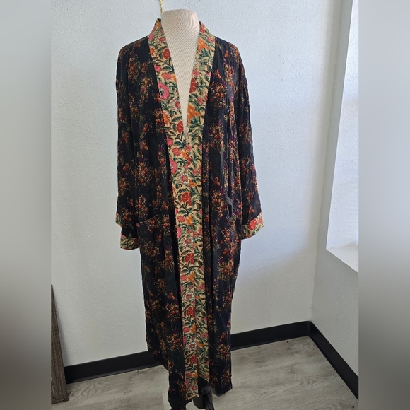 Natural Life NWT Camila Kimono Duster Floral Print Size L/XL - Picture 2 of 9